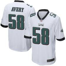 Men Philadelphia Eagles 58 Genard Avery White Nike Limited Player NFL Jersey